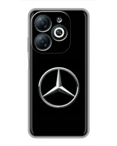 Чехол для Infinix Smart 8 с картинкой «Mercedes классический лого»