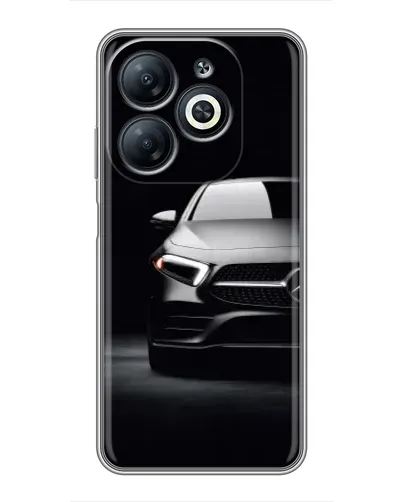 Чехол для Infinix Smart 8 с картинкой «Свет фар Mercedes»