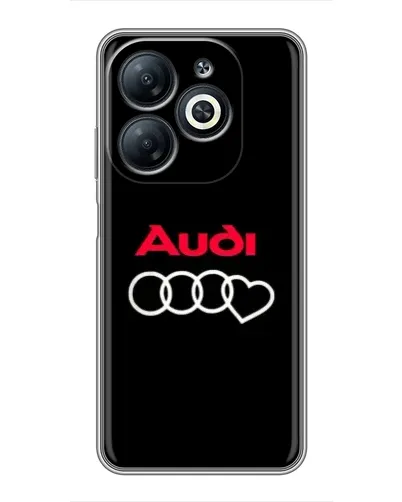 Чехол для Infinix Smart 8 с картинкой «Логотип Audi Heart»
