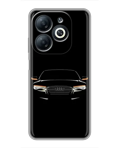 Чехол для Infinix Smart 8 с картинкой «Audi — ночной контур»