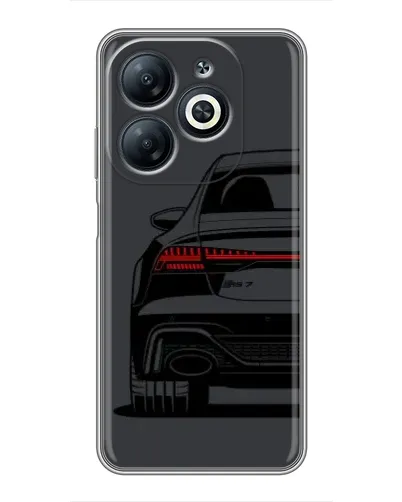 Чехол для Infinix Smart 8 с картинкой «Задняя часть Audi — арт»