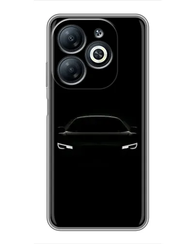 Чехол для Infinix Smart 8 с картинкой «Взгляд Audi в темноте»