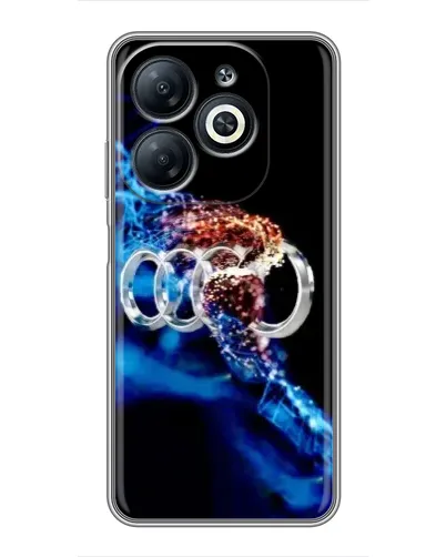 Чехол для Infinix Smart 8 с картинкой «Энергия лого Audi»
