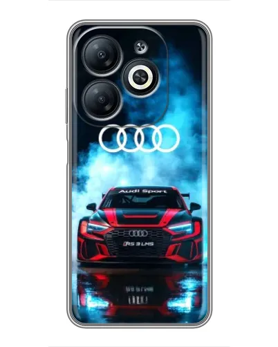Чехол для Infinix Smart 8 с картинкой «Audi Sport — неон»