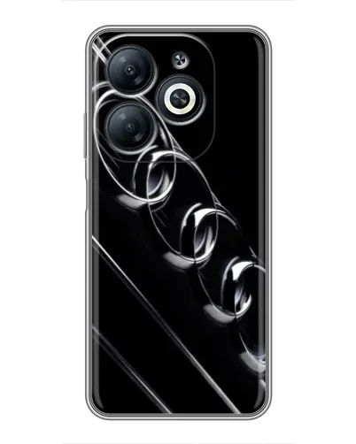 Чехол для Infinix Smart 8 с картинкой «Audi — абстрактные кольца»