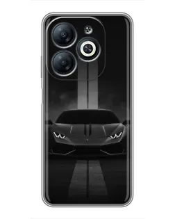 Чехол для Infinix Smart 8 с картинкой «Lamborghini симметрия дорог»