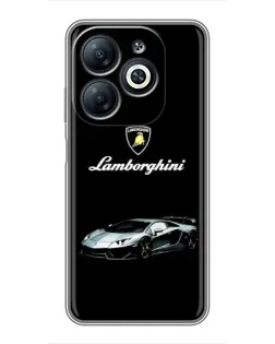 Чехол для Infinix Smart 8 с картинкой «Логотип Lamborghini классика»