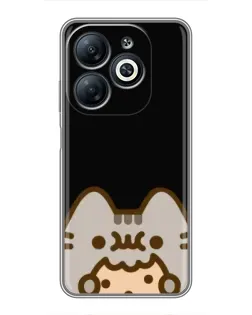 Чехол для Infinix Smart 8 с картинкой «Пушин на черном» Чехол для Infinix Smart 8 с картинкой «Пушин на черном»