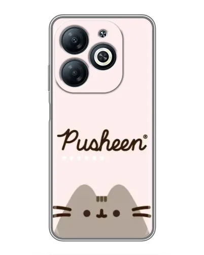 Чехол для Infinix Smart 8 с картинкой «Pusheen логотип»