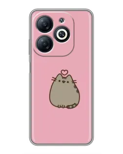 Чехол для Infinix Smart 8 с картинкой «Pusheen сердце» Чехол для Infinix Smart 8 с картинкой «Pusheen сердце»