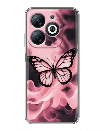 Чехол для Infinix Smart 8 с картинкой «Бабочка в дыму» Чехол для Infinix Smart 8 с картинкой «Бабочка в дыму»