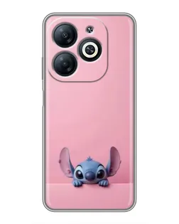 Чехол для Infinix Smart 8 с картинкой «Stitch выглядывает»