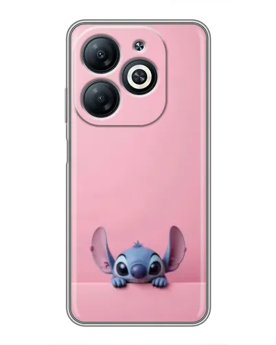 Чехол для Infinix Smart 8 с картинкой «Stitch выглядывает»