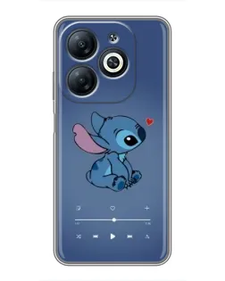 Чехол для Infinix Smart 8 с картинкой «Музыкальный Stitch»