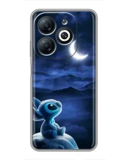 Чехол для Infinix Smart 8 с картинкой «Лунная ночь Стича»