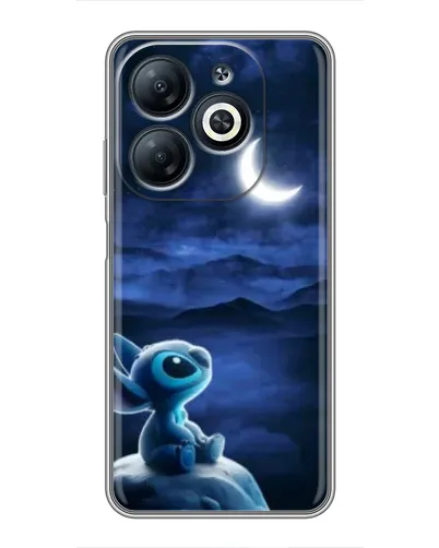 Чехол для Infinix Smart 8 с картинкой «Лунная ночь Стича»