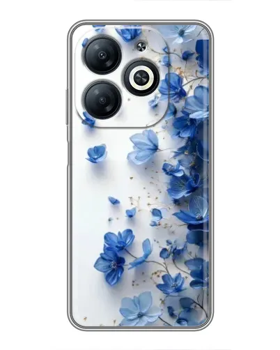 Чехол для Infinix Smart 8 с картинкой «Голубой цветочный каскад» Чехол для Infinix Smart 8 с картинкой «Голубой цветочный каскад»