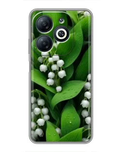 Чохол для Infinix Smart 8 з картинкою «Конвалії в зелені»