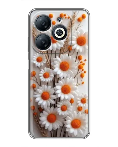 Чехол для Infinix Smart 8 с картинкой «Белые сухоцветы» Чехол для Infinix Smart 8 с картинкой «Белые сухоцветы»