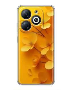 Чохол для Infinix Smart 8 з картинкою «Золоті пелюстки»