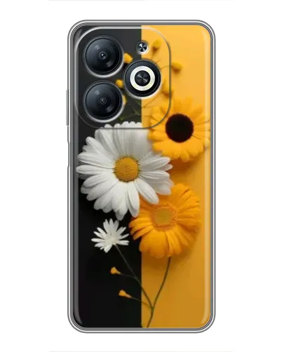 Чехол для Infinix Smart 8 с картинкой «Подсолнух и ромашка» Чехол для Infinix Smart 8 с картинкой «Подсолнух и ромашка»