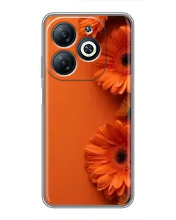 Чохол для Infinix Smart 8 з картинкою «Помаранчеві гербери»