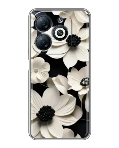 Чехол для Infinix Smart 8 с картинкой «Объемные белые цветы» Чехол для Infinix Smart 8 с картинкой «Объемные белые цветы»