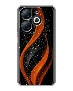Чехол для Infinix Smart 8 с картинкой «Огненная звездная волна»