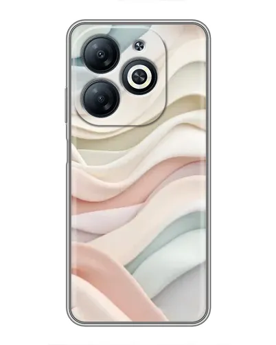 Чехол для Infinix Smart 8 с картинкой «Пастельные нежные волны»