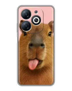 Чохол для Infinix Smart 8 з картинкою «Капібара з язиком» Чохол для Infinix Smart 8 з картинкою «Капібара з язиком»