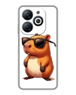 Чохол для Infinix Smart 8 з картинкою «Капібара в окулярах» Чохол для Infinix Smart 8 з картинкою «Капібара в окулярах»