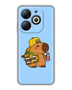Чохол для Infinix Smart 8 з картинкою «Капібара на скейті» Чохол для Infinix Smart 8 з картинкою «Капібара на скейті»