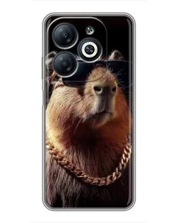 Чохол для Infinix Smart 8 з картинкою «Капібара золотий ланцюг» Чохол для Infinix Smart 8 з картинкою «Капібара золотий ланцюг»