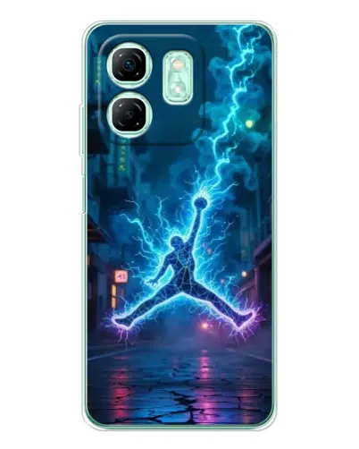 Чехол для Infinix Smart 9 с картинкой «Jordan Gold Jumpman»