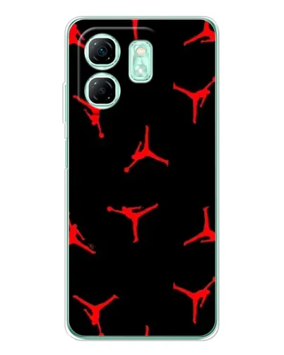 Чехол для Infinix Smart 9 с картинкой «Jordan Red Pattern»