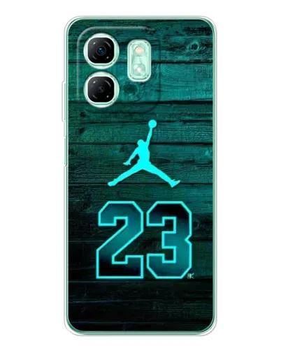 Чехол для Infinix Smart 9 с картинкой «Jordan Cyan 23»