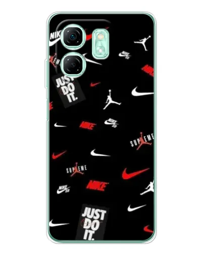Чехол для Infinix Smart 9 с картинкой «Nike Mix Pattern»