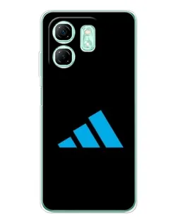 Чехол для Infinix Smart 9 с картинкой «Adidas Cyan Logo»