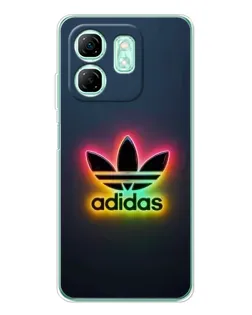 Чехол для Infinix Smart 9 с картинкой «Неоновый Adidas»