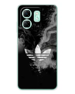 Чехол для Infinix Smart 9 с картинкой «Абстрактный дым Adidas»