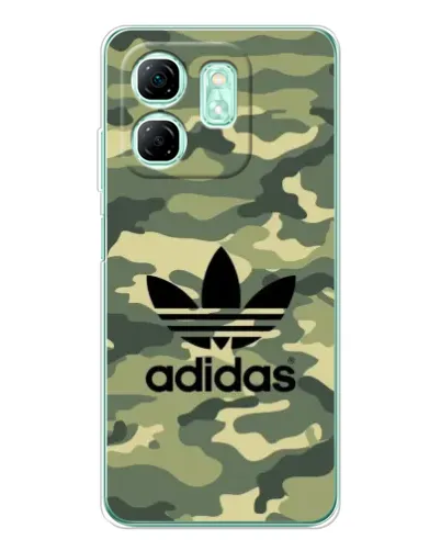 Чехол для Infinix Smart 9 с картинкой «Милитари стиль Adidas» Чехол для Infinix Smart 9 с картинкой «Милитари стиль Adidas»