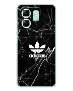 Чехол для Infinix Smart 9 с картинкой «Белый мрамор Adidas»