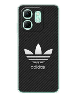 Чехол для Infinix Smart 9 с картинкой «Adidas Карбоновая текстура»