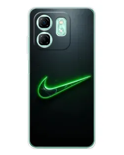 Чехол для Infinix Smart 9 с картинкой «Неоновый контур Nike» Чехол для Infinix Smart 9 с картинкой «Неоновый контур Nike»