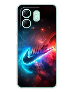 Чехол для Infinix Smart 9 с картинкой «Огненный логотип Nike»