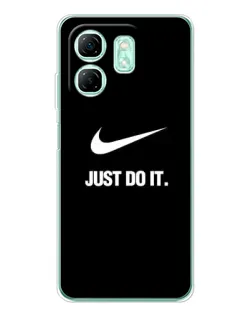 Чехол для Infinix Smart 9 с картинкой «Классический принт Nike»