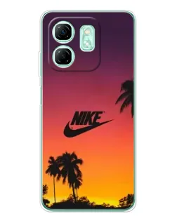 Чехол для Infinix Smart 9 с картинкой «Nike на закате солнца»