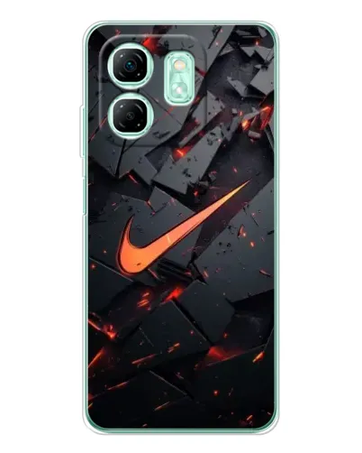 Чехол для Infinix Smart 9 с картинкой «Nike — эффект разломов» Чехол для Infinix Smart 9 с картинкой «Nike — эффект разломов»