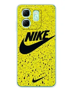 Чехол для Infinix Smart 9 с картинкой «Желтый текстурный Nike»