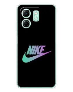Чехол для Infinix Smart 9 с картинкой «Nike — городская ночь»